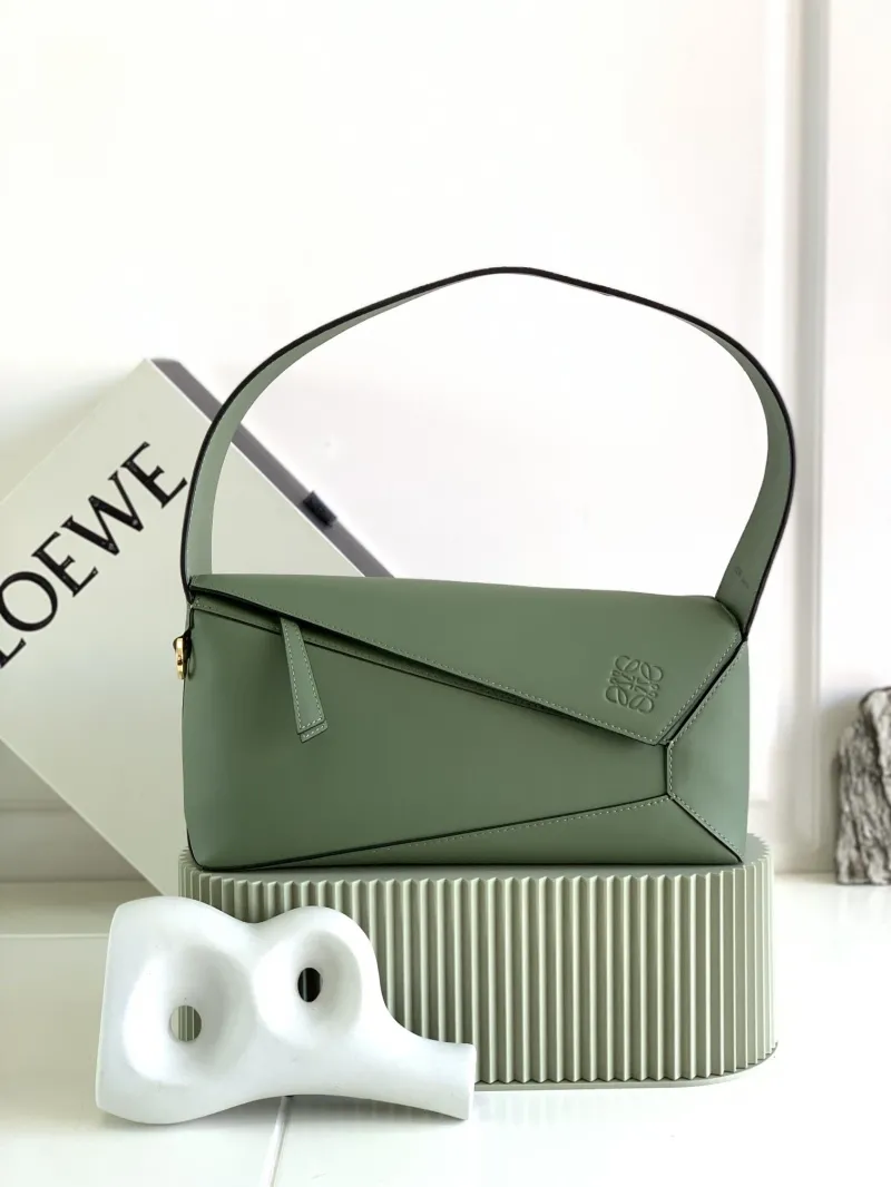 Loewe Sage Green Handle Shoulder Bag 335