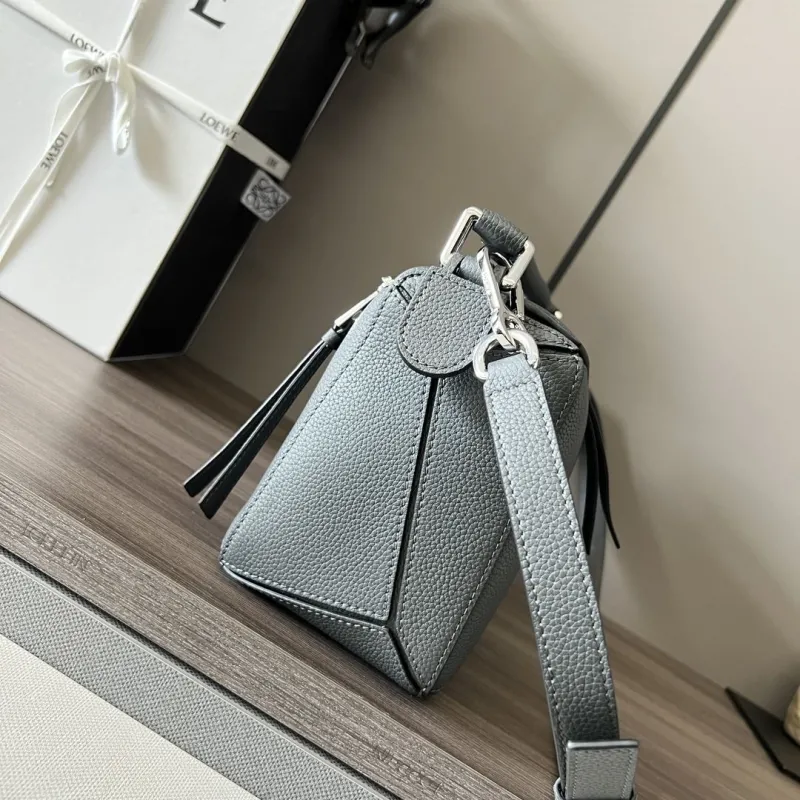 Alternative view of LOEWE Gray Leather Crossbody Handbag 338