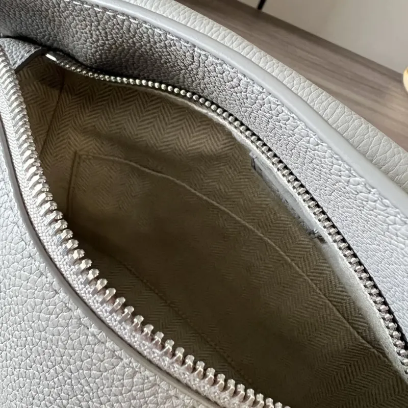 Loewe Gray Leather Crossbody Bag 339 - Image 8