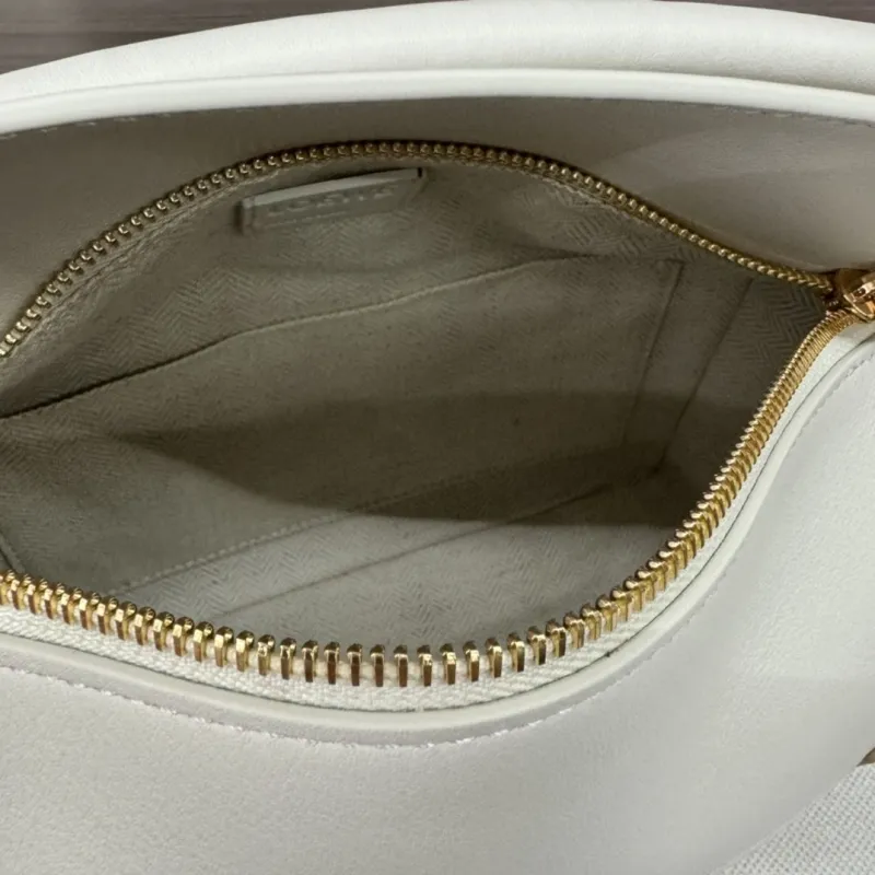 Loewe Beige White Leather Crossbody Handbag 341 - Image 7