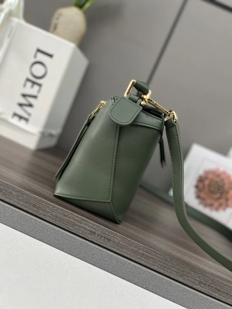 Alternative view of Loewe Dark Green Leather Crossbody Bag