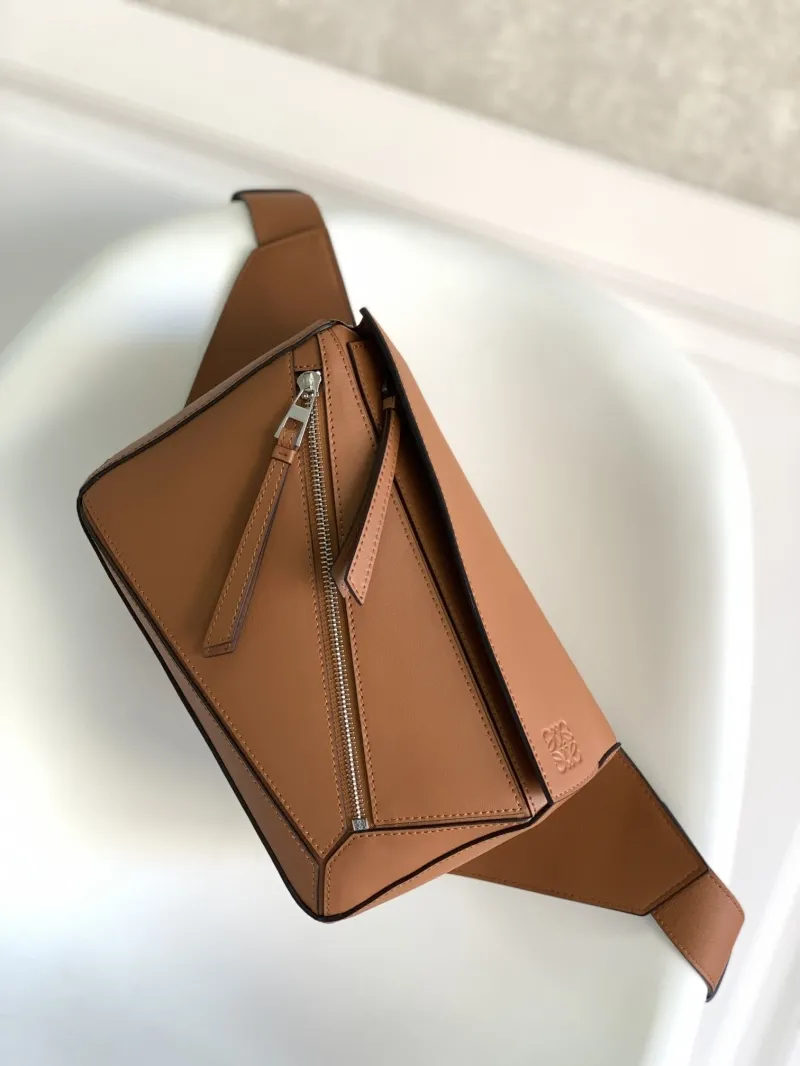 Loewe Tan Leather Sling Bag