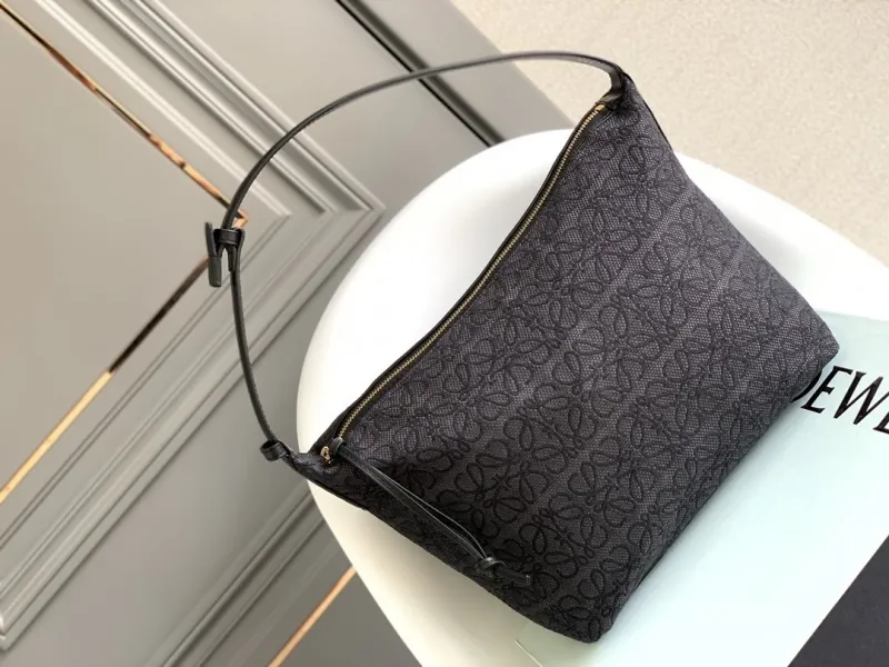 Loewe Dark Gray Anagram Shoulder Bag 349