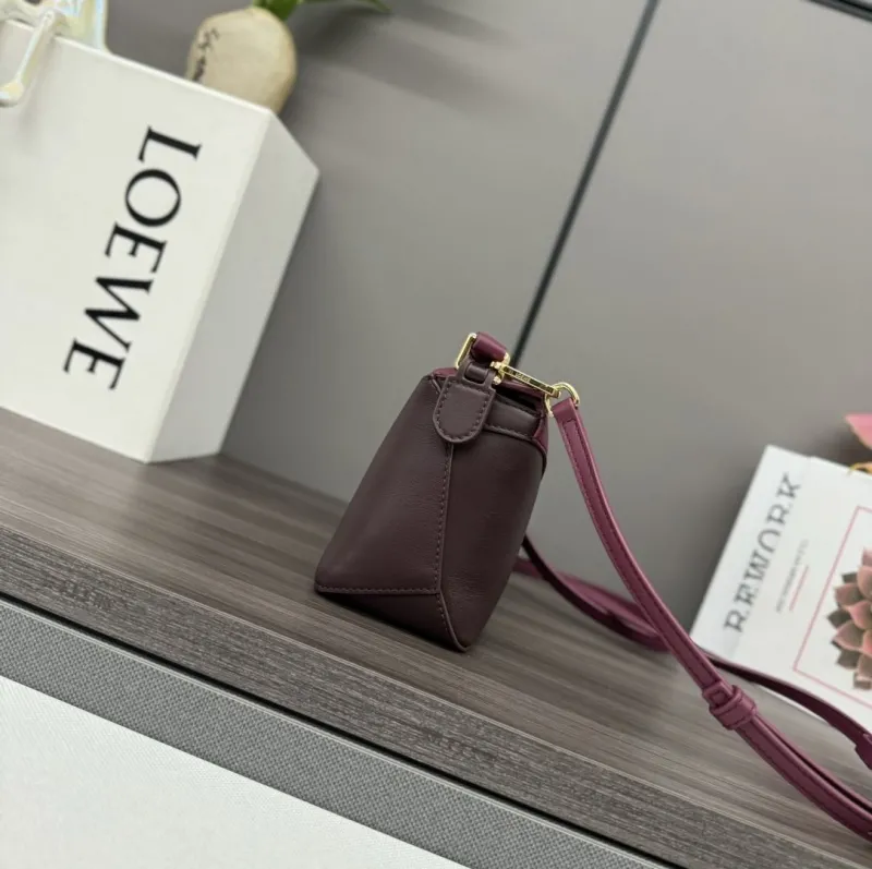 Alternative view of LOEWE Burgundy Small Crossbody Leather Bag