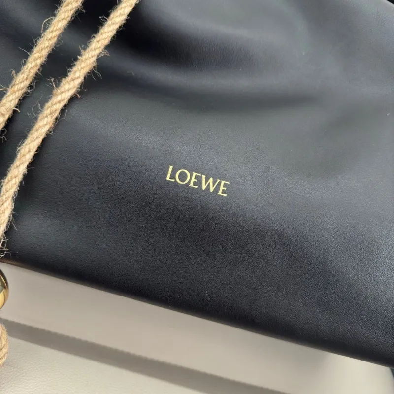 LOEWE Black Leather Hobo Bag - Image 5