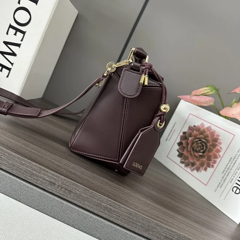 Alternative view of LOEWE Dark Brown Leather Crossbody Bag
