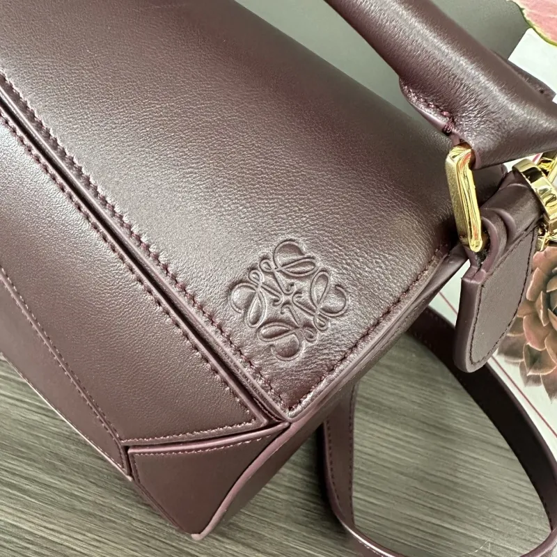 LOEWE Dark Brown Leather Crossbody Bag - Image 5