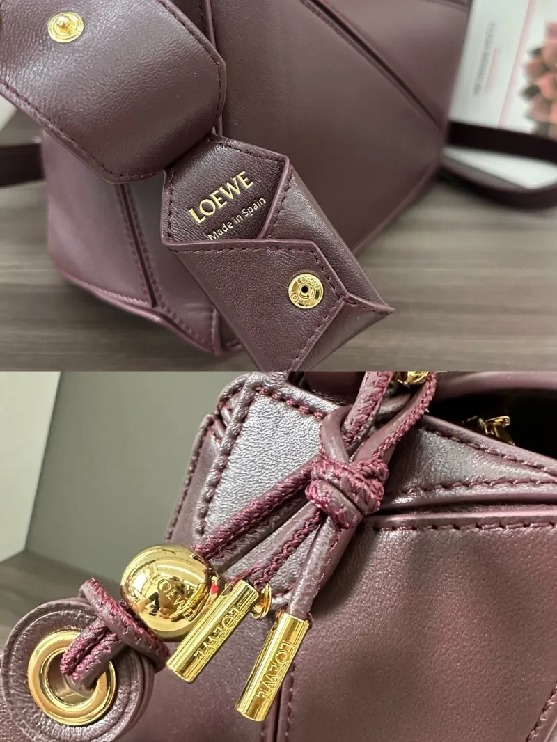 LOEWE Dark Brown Leather Crossbody Bag - Image 7