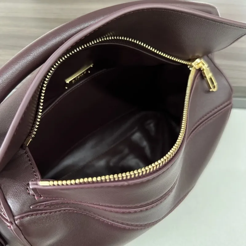 LOEWE Dark Brown Leather Crossbody Bag - Image 9