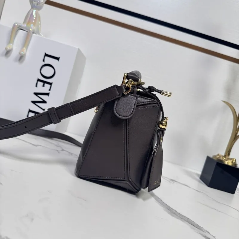 Alternative view of Loewe Brown Leather Puzzle Crossbody Handbag