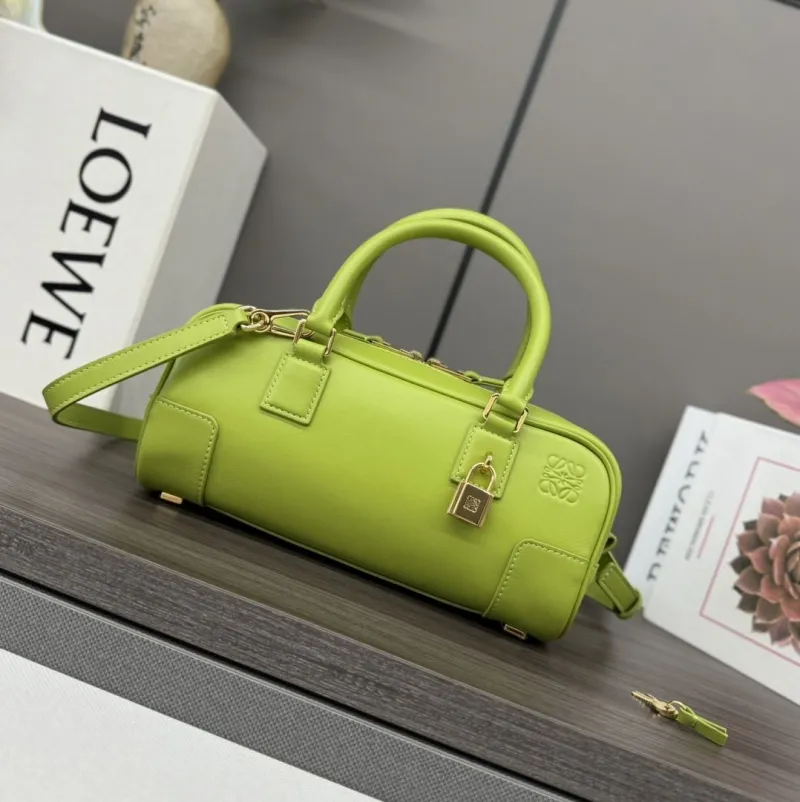 LOEWE Lime Green Mini Leather Handbag 372