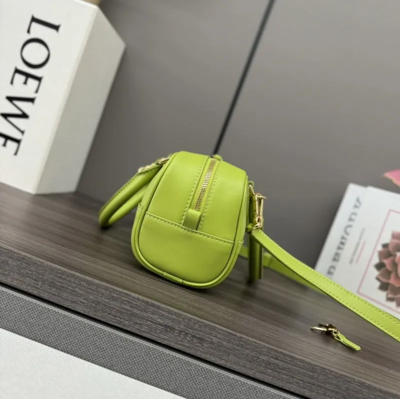 Alternative view of LOEWE Lime Green Mini Leather Handbag 372