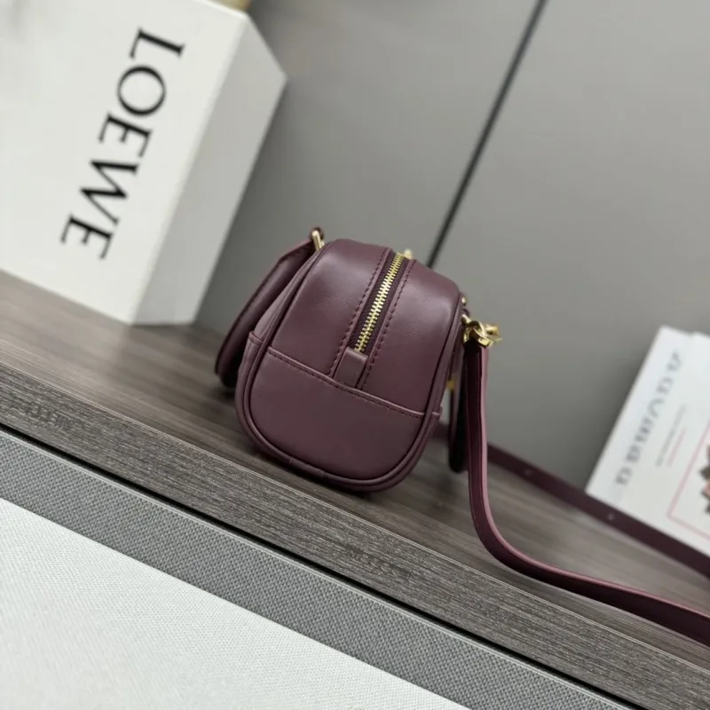 Alternative view of LOEWE Burgundy Small Handle Crossbody Bag 374