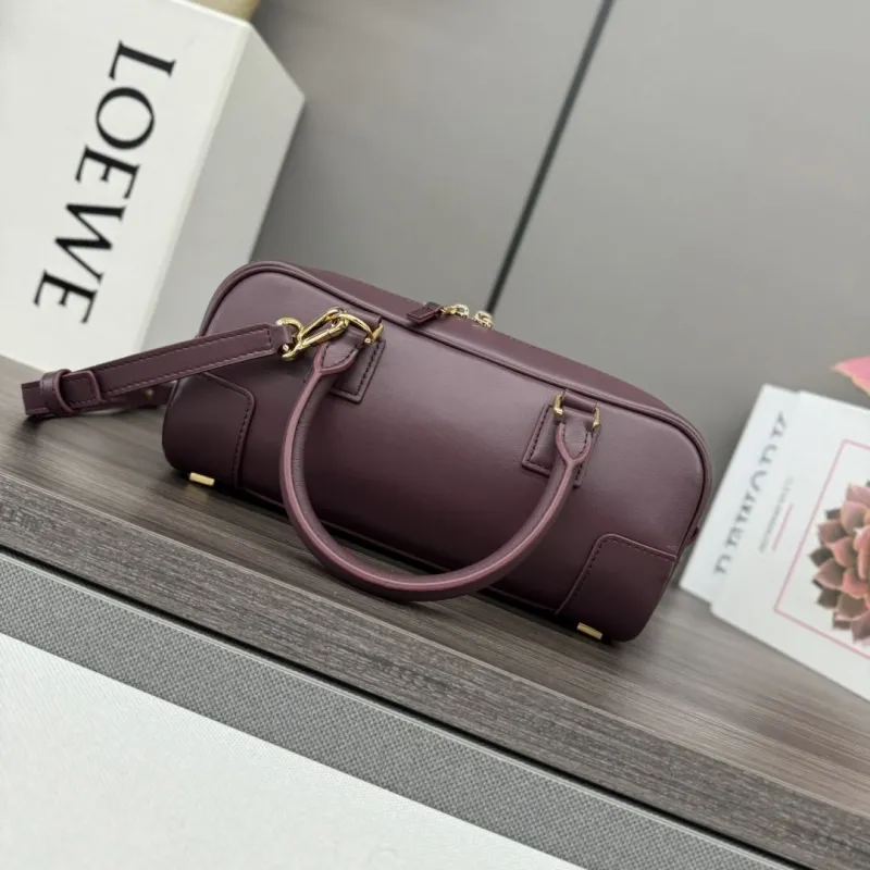 LOEWE Burgundy Small Handle Crossbody Bag 374 - Image 3