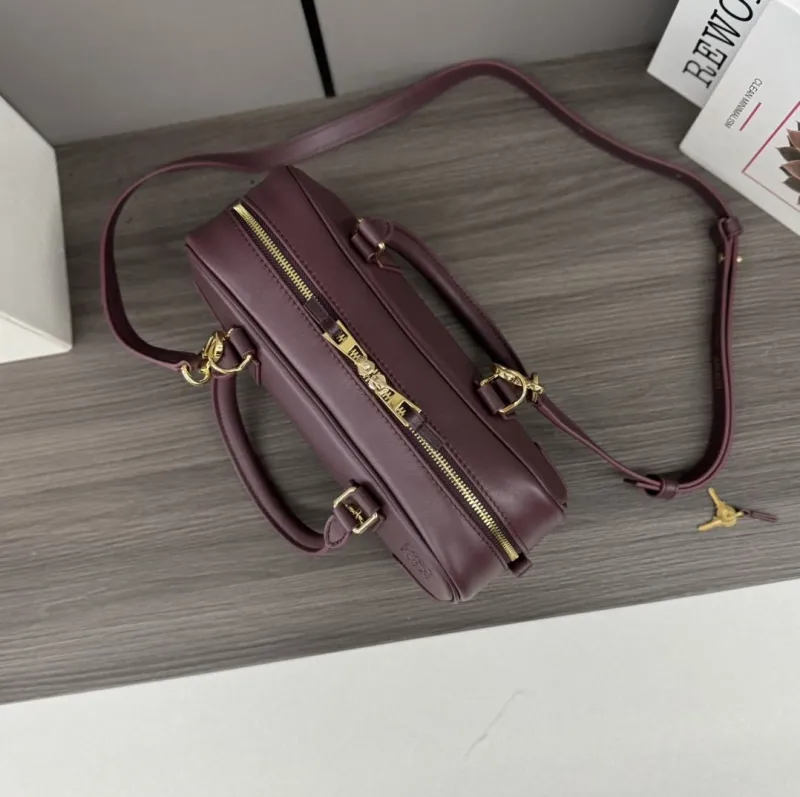 LOEWE Burgundy Small Handle Crossbody Bag 374 - Image 5