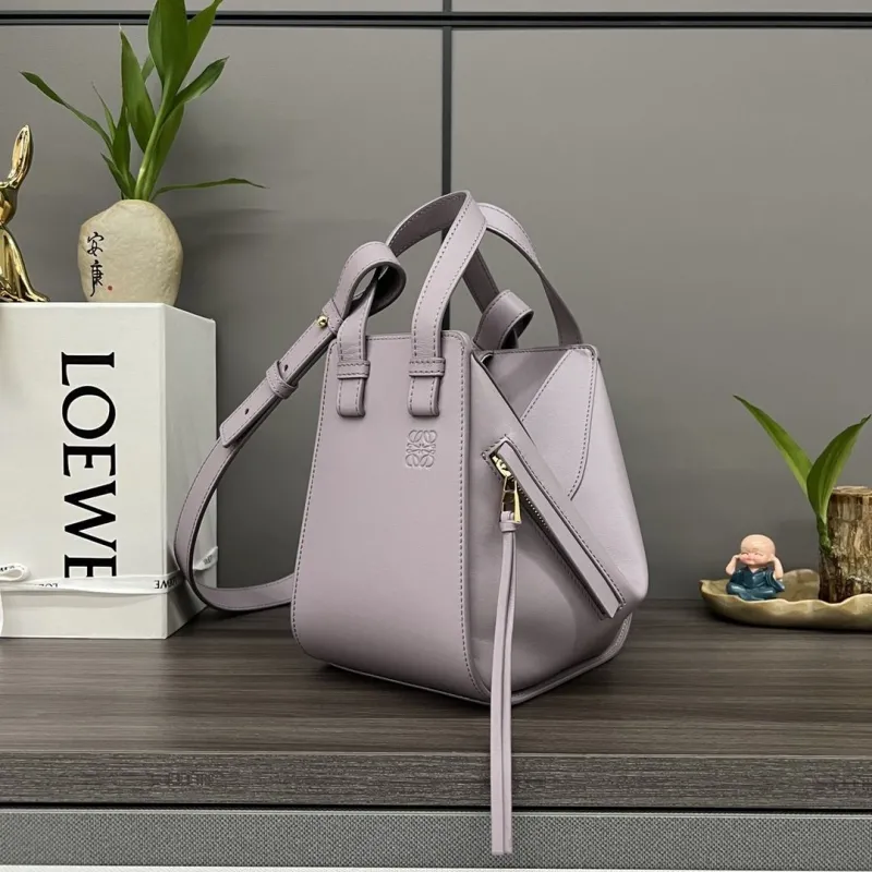 LOEWE Lavender Leather Tote Bag 383