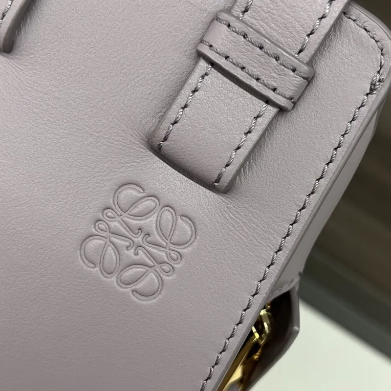 LOEWE Lavender Leather Tote Bag 383 - Image 6