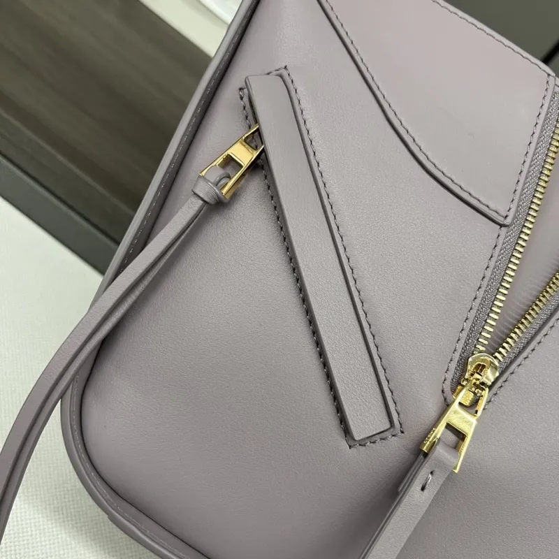 LOEWE Lavender Leather Tote Bag 383 - Image 7