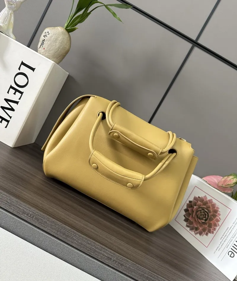 Alternative view of LOEWE Yellow Leather Shoulder Handbag