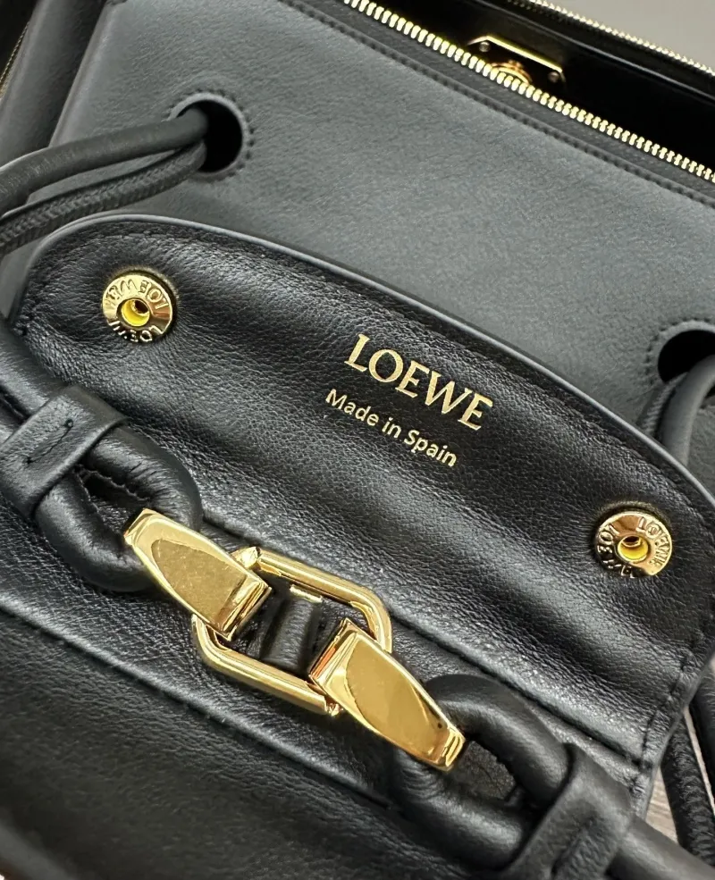LOEWE Black Leather Handbag - Image 7