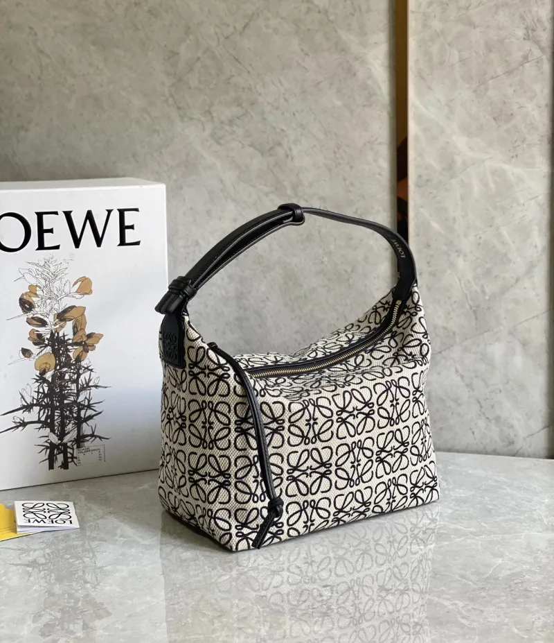 Loewe Anagram Hobo Bag Beige Black 402