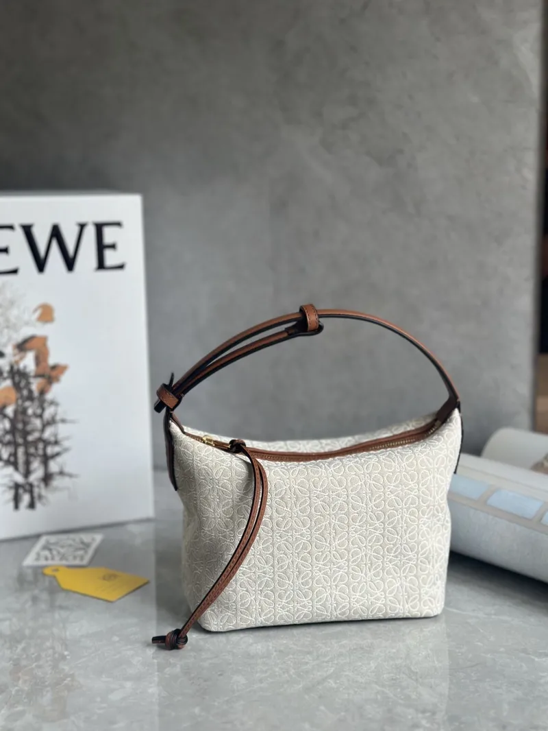 Loewe Beige Canvas Handle Bag 405