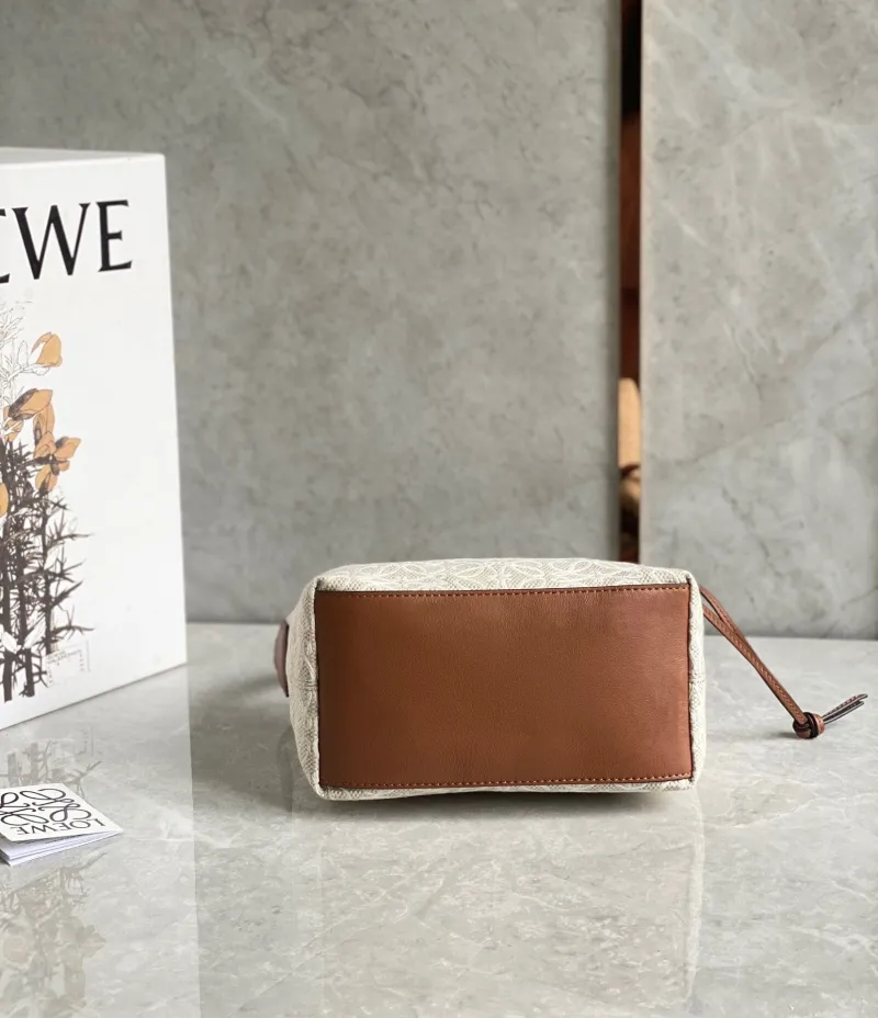 LOEWE Beige Brown Hobo Bag 407 - Image 7