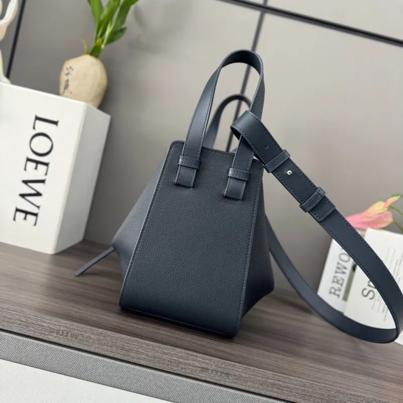 LOEWE Dark Gray Leather Handbag 419 - Image 3