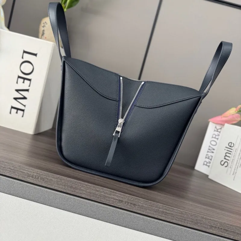 LOEWE Dark Gray Leather Handbag 419 - Image 5