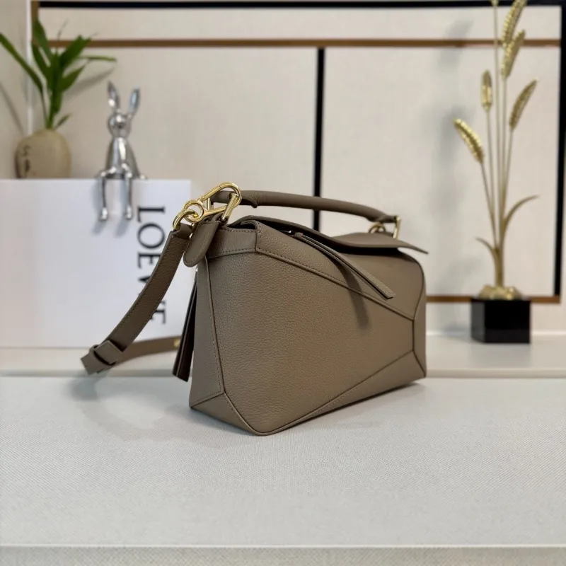 Alternative view of Loewe Taupe Puzzle Shoulder Bag 423