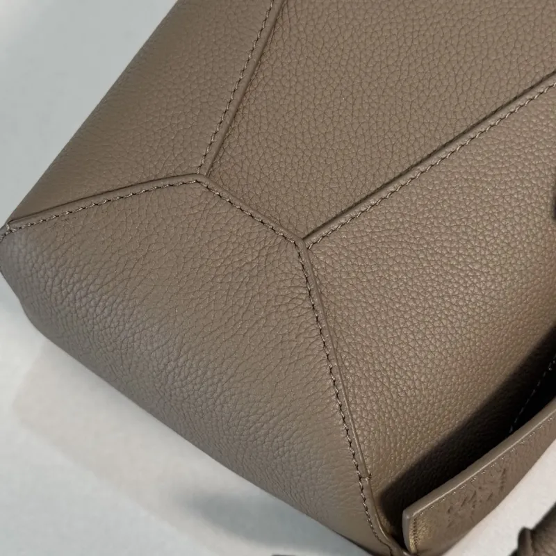 Loewe Taupe Puzzle Shoulder Bag 423 - Image 6