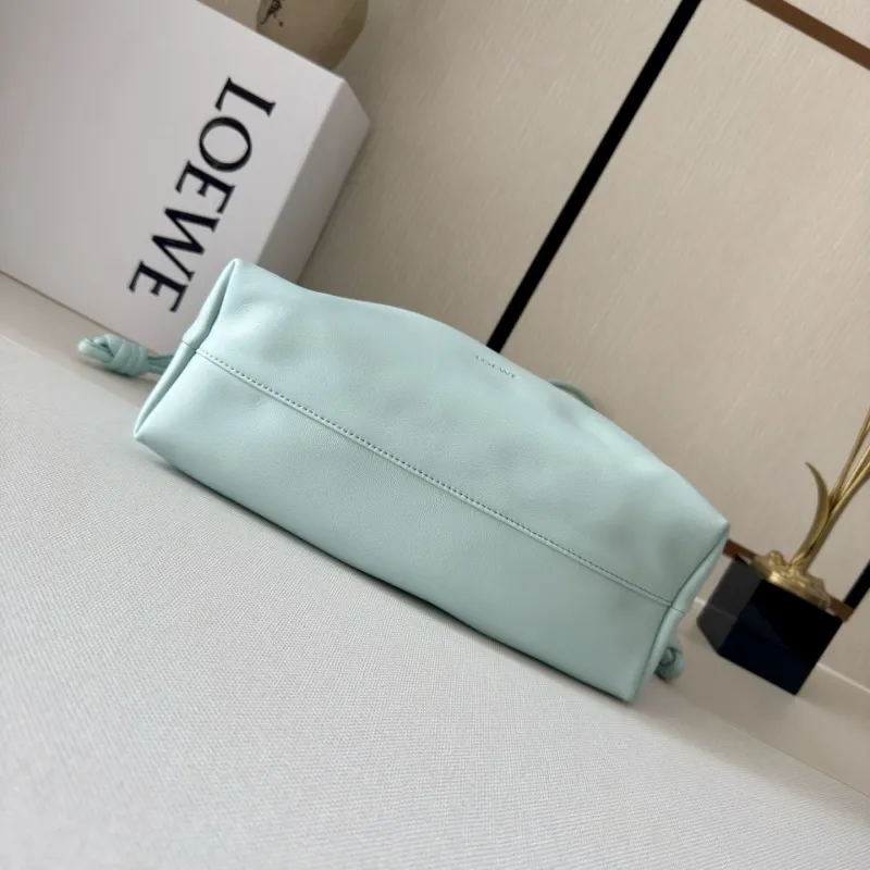 Loewe Mint Blue Chain Drawstring Shoulder Bag - Image 4