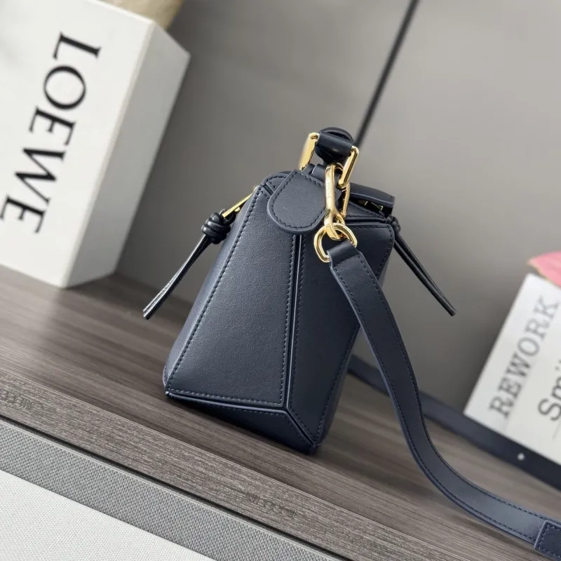 Alternative view of Loewe Navy Leather Handle Crossbody Bag 429