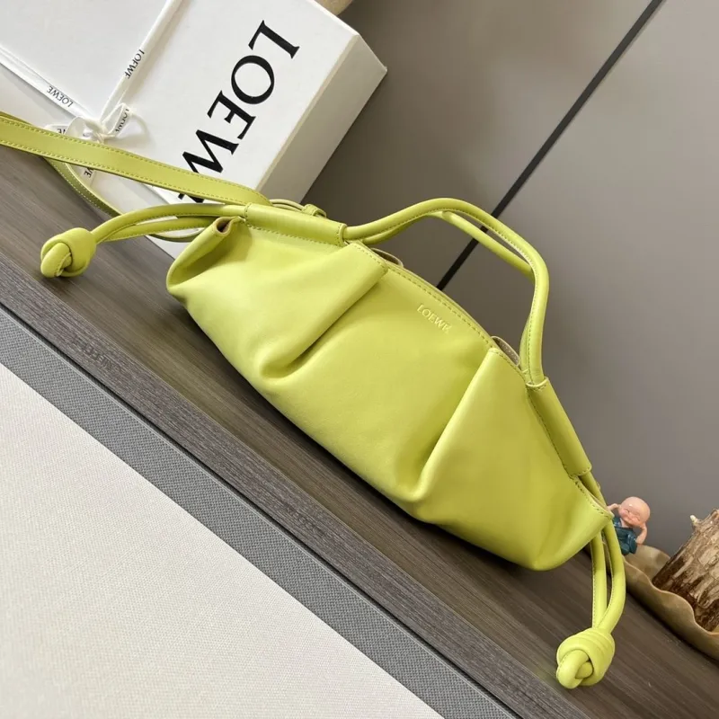 LOEWE Lime Green Handle Shoulder Bag 433