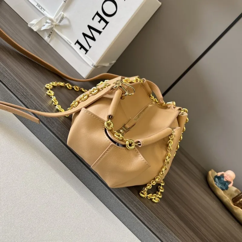 Alternative view of LOEWE Tan Leather Chain Shoulder Bag