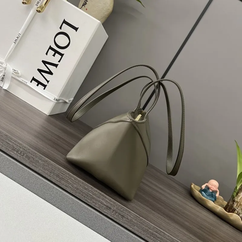 Alternative view of LOEWE Gray Leather Tote Bag 438