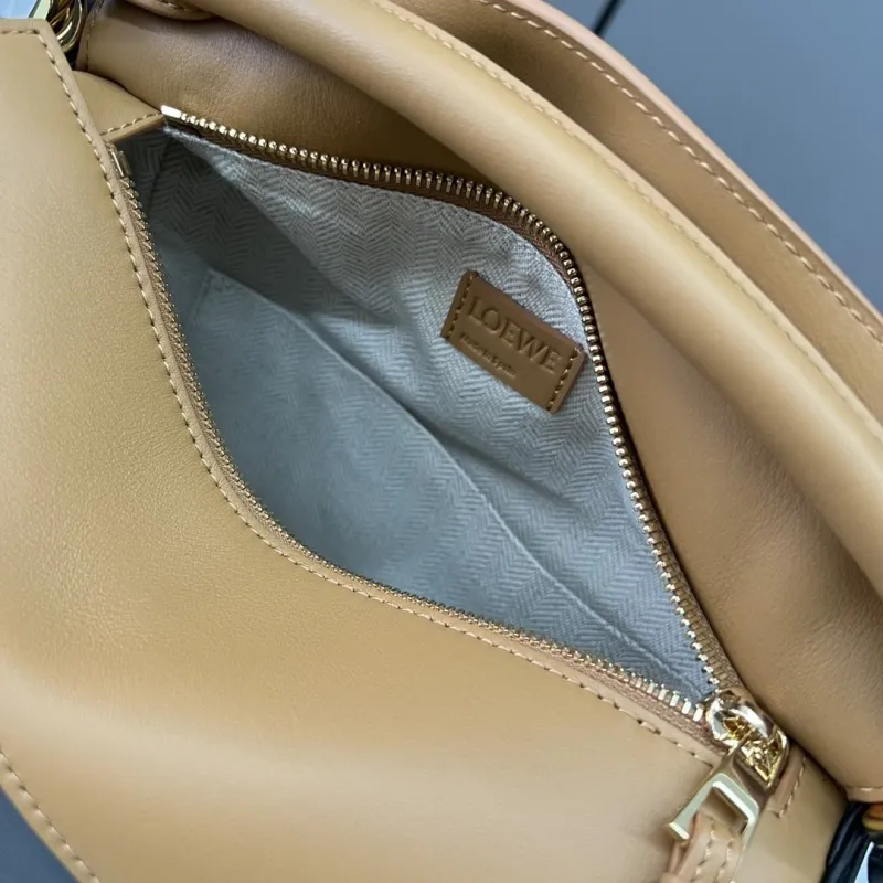 LOEWE Black and Tan Leather Crossbody Handbag 441 - Image 9