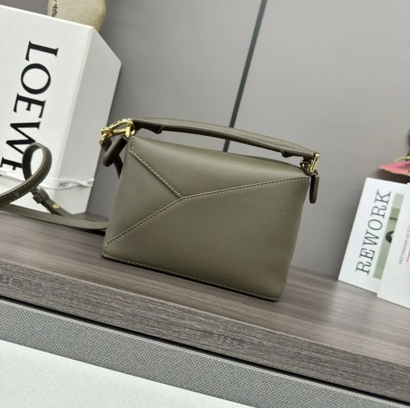 Loewe Olive Green Crossbody Bag 447 - Image 3
