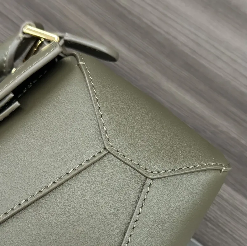 Loewe Olive Green Crossbody Bag 447 - Image 4