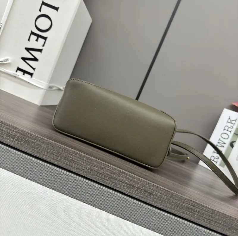 Loewe Olive Green Crossbody Bag 447 - Image 5