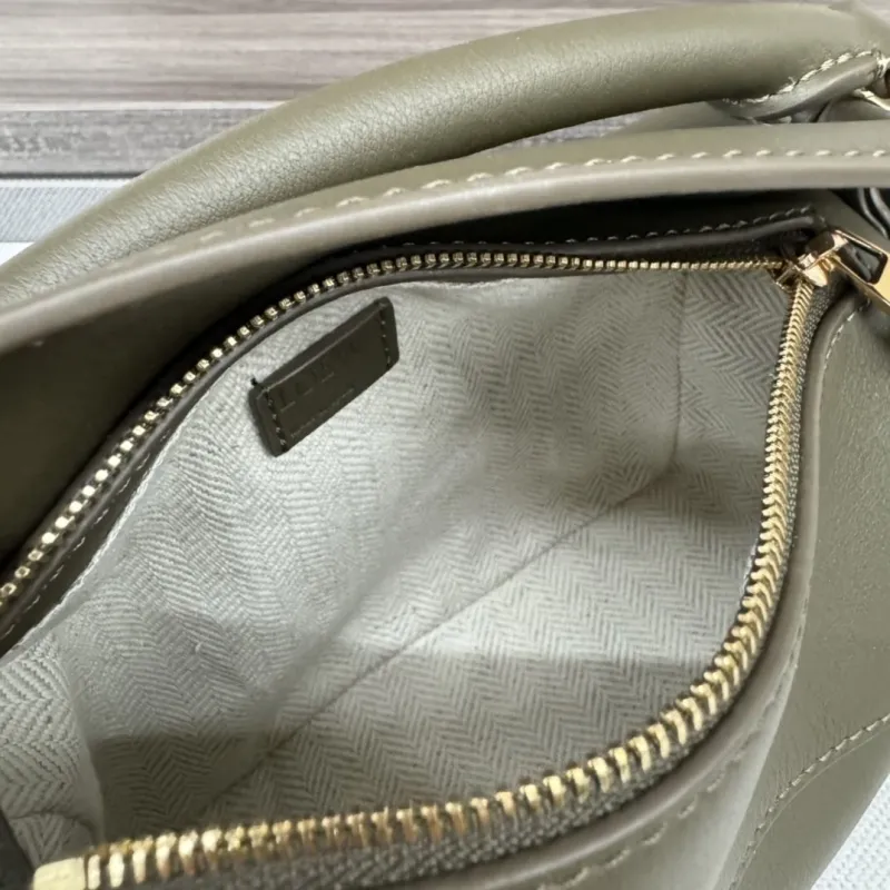 Loewe Olive Green Crossbody Bag 447 - Image 8
