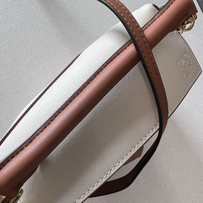 Loewe Mini Puzzle Crossbody Bag Off-white and Tan - Image 8
