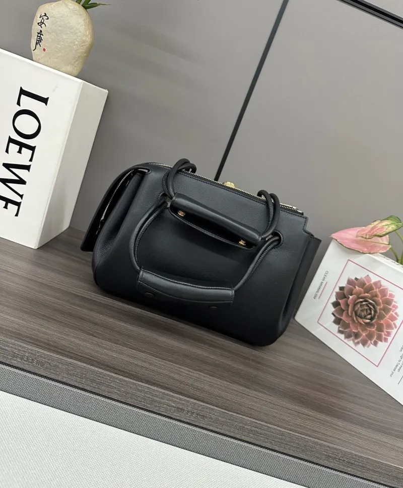 Alternative view of LOEWE Black Leather Handbag 452