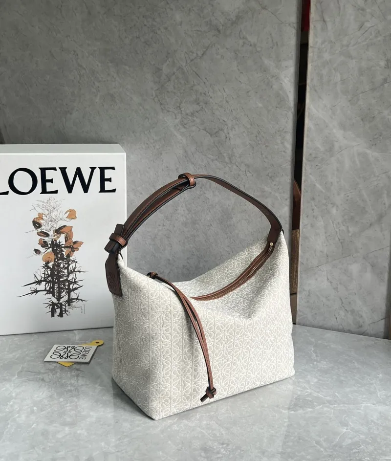 LOEWE Anagram Hobo Bag Light Beige 460
