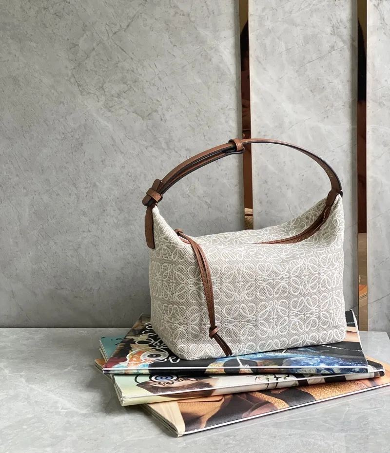 Loewe Beige Canvas Hobo Bag 462