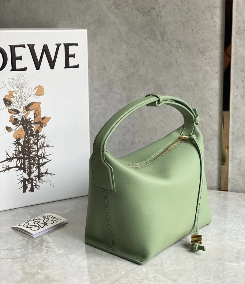 Alternative view of Loewe Light Green Leather Hobo Handbag