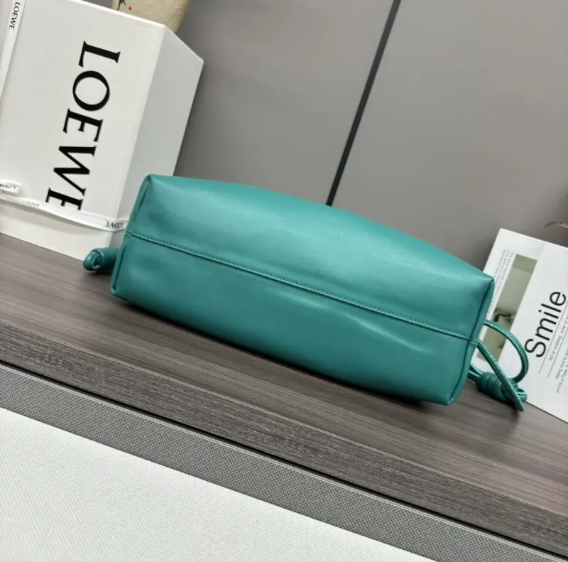 LOEWE Teal Chain Bucket Bag - Image 5