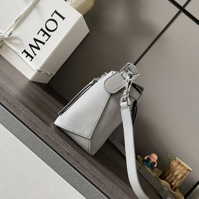 Alternative view of LOEWE Gray Leather Crossbody Handbag 483