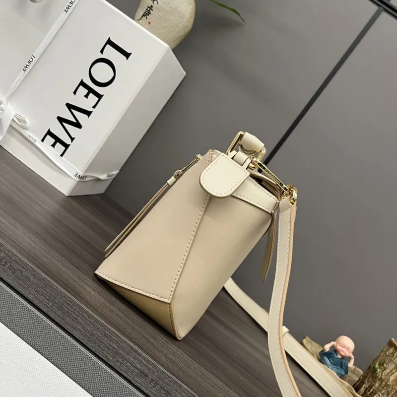 Alternative view of LOEWE Two-Tone Beige Leather Puzzle Handbag 485