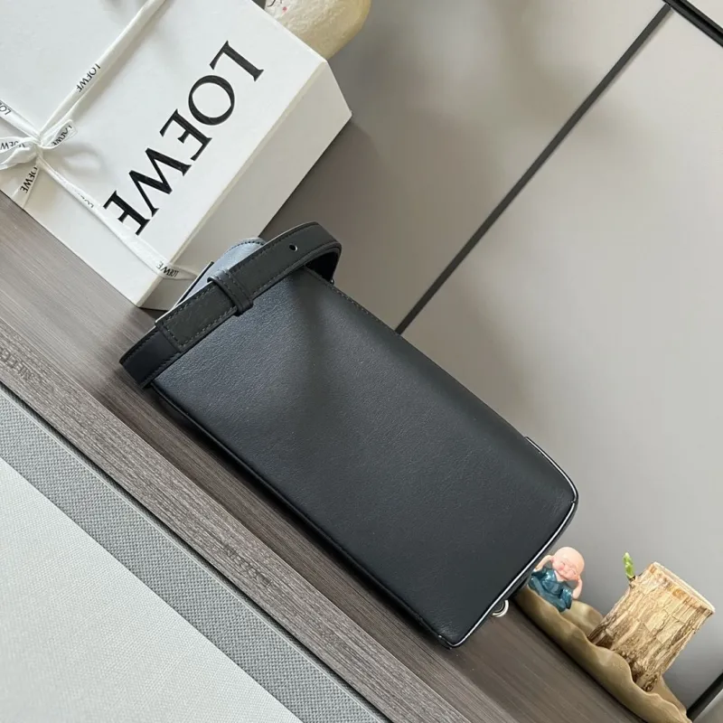 Loewe Black Leather Crossbody Bag 488 - Image 4